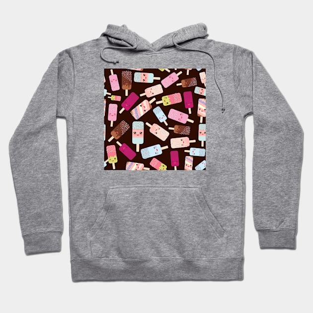 Seamless pattern ice cream (1) Hoodie by EkaterinaP